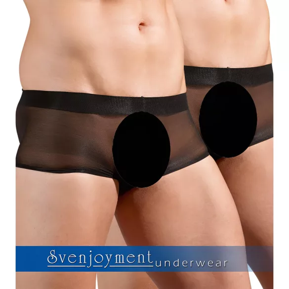 Svenjoyment - prozorne boksarice set - črna - 2-delni - S-L