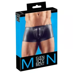 Svenjoyment - moške boksarice z zadrgo - črne