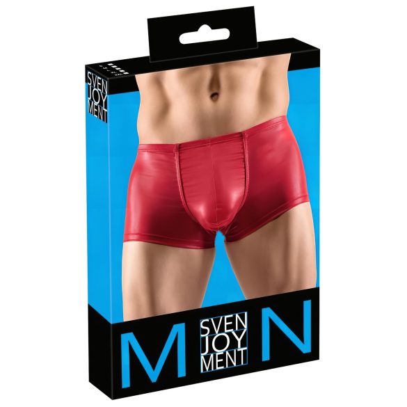Svenjoyment - push-up boksarice - sijaj - rdeče - 2XL