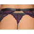 Cottelli Bondage - perilo set in zapestnice (črno-vijolična) - XL