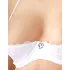 Cottelli - push up komplet s čipko in vezalkami - bela - 80B/M