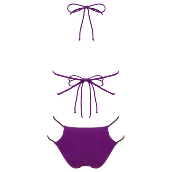 Obsessive Balitta - svetleče bikini kopalke z ogrinjalom (vijolične barve)