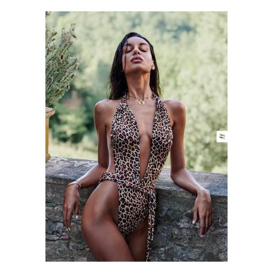 Obsessive Cancunella - bikini z globokim izrezom - leopard (S-L)