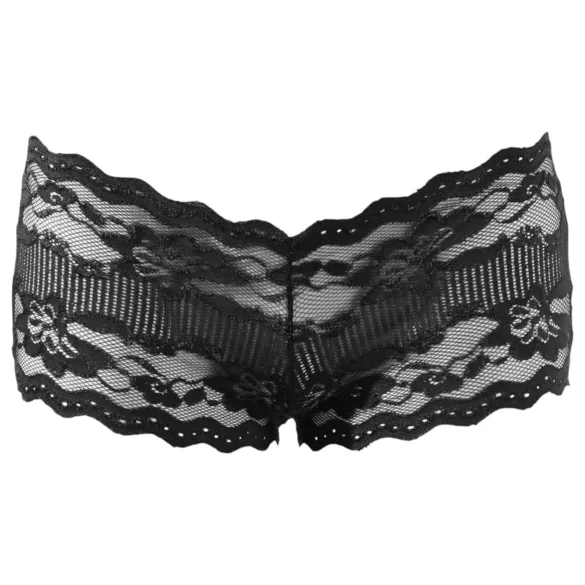 Cottelli - čipkaste tangice - seksi spodnje perilo - črna - L