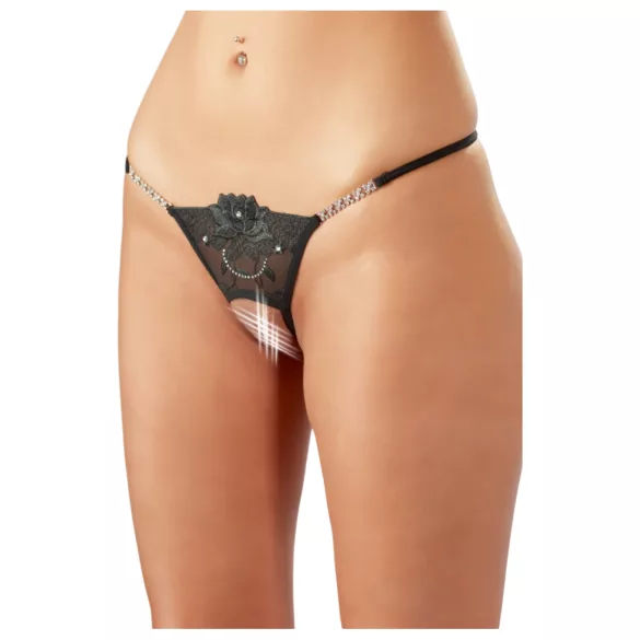Cottelli - odprte tangice - bleščeči cvet - M/L