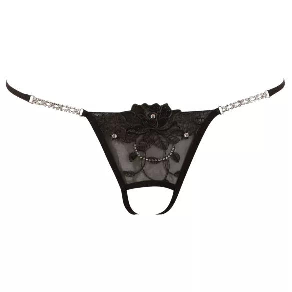 Cottelli - odprte tangice - bleščeči cvet - M/L