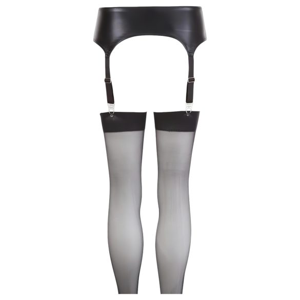 NO:XQSE - Komplet s podvezicami - sijoč videz - XL