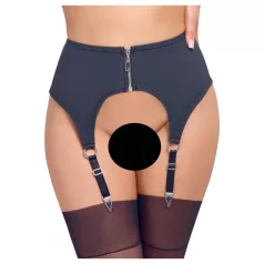 Cottelli - pas za nogavice - mat videz - črna - M