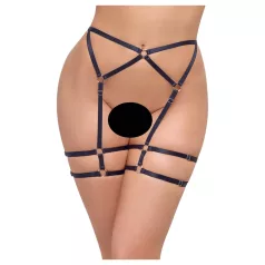 Cottelli - tangice z tanke mrežice - črna