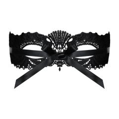 Obsessive - vezena beneška maska (črna)