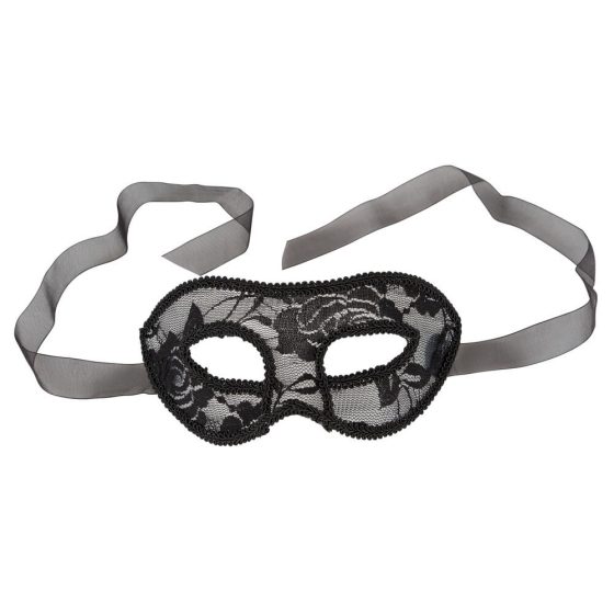 Cottelli - predoblikovana čipkasta maska za oči (črna)