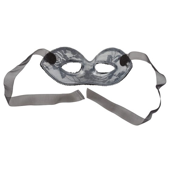 Cottelli - predoblikovana čipkasta maska za oči (črna)