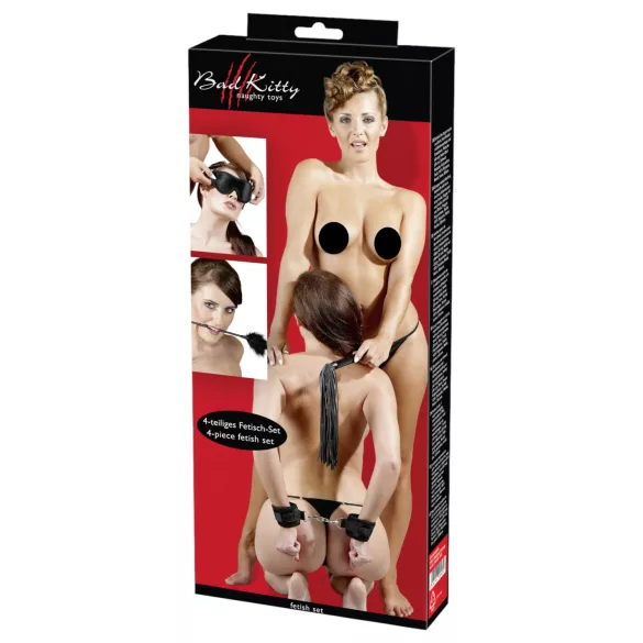 Bad Kitty - fetiš set - črna