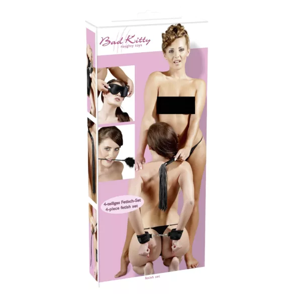 Bad Kitty - fetiš set - črna