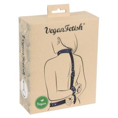 Veganski fetiš - Komplet za zvezane roke za hrbtom (črn)