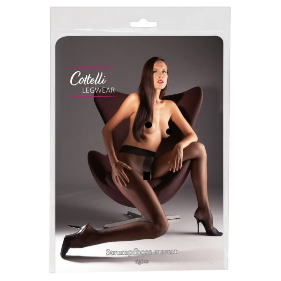 Cottelli - Satenaste spolne nogavice - XL