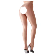 Cottelli - Svilnate seksi nogavice (naravne) - M