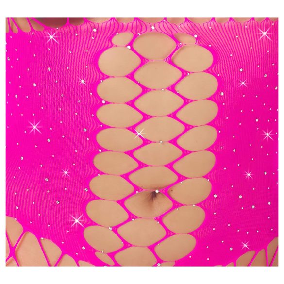 Cottelli - mrežasti bodi - roza - S-L