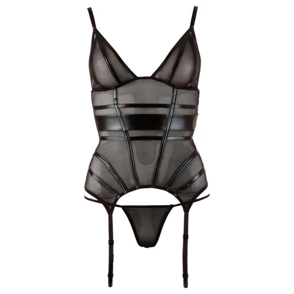 Cottelli - svetleče črtaste, prosojno zgornje oblačilo (črno)