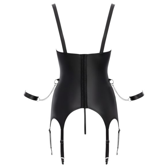 Cottelli - bondage komplet s podpornim nedrčkom - črna - M