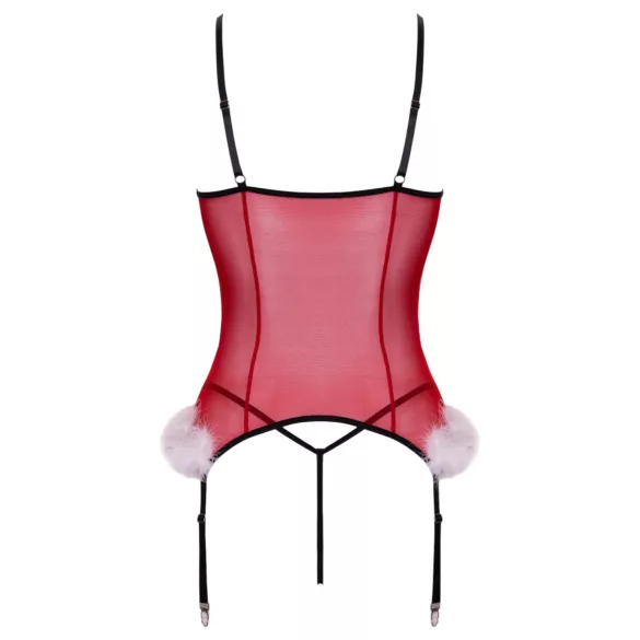 Cottelli - božični komplet spodnjega perila - rdeča - L/XL