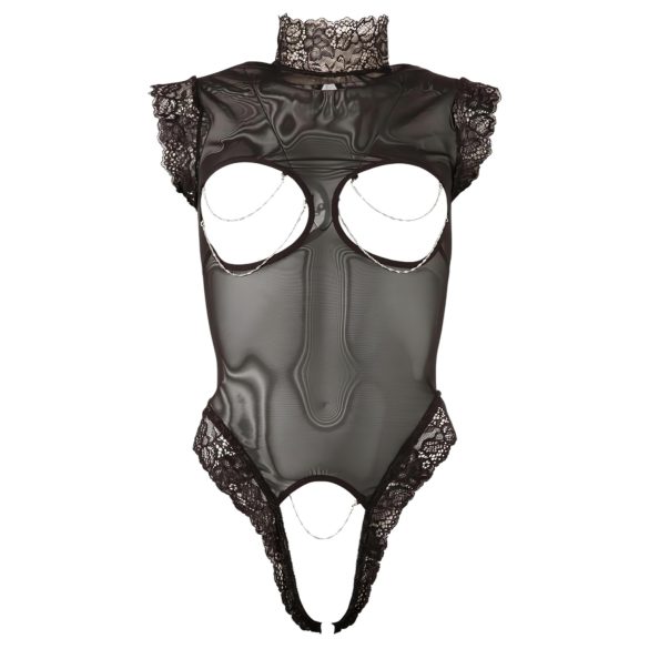 Abierta Fina - erotični bodi - prozoren čipkast - XL