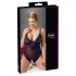 Cottelli Plus Size - čipkast body - črna - večja velikost