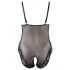 Cottelli Plus Size - čipkast body - črna - večja velikost - XXXL