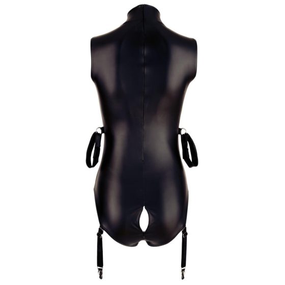 Cottelli Bondage - brez rokavov, svetleče telo z okovi (črno) - XL