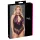 Cottelli Plus Size - body z rožastim vzorcem - črno-vijoličen