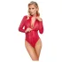 Cottelli - bodi s kačjim vzorcem - rdeča