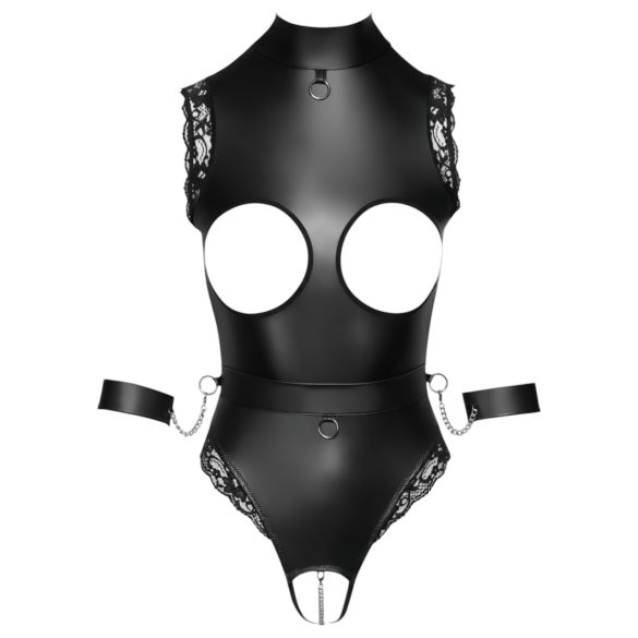 Cottelli Bondage - odprto bodi za prsi - črna - L