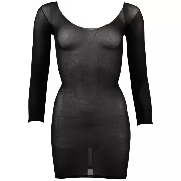 NO:XQSE - dolga prosojna catsuit obleka - črna - S-L
