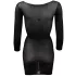 NO:XQSE - dolga prosojna catsuit obleka - črna - S-L