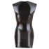 Cottelli - mini obleka brez rokavov - svetleča - črna