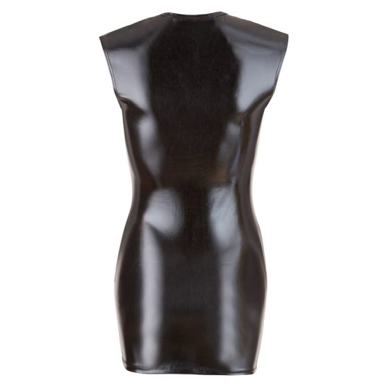 Cottelli - bleščeča družabna obleka brez rokavov (črna) - XL