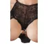 Abierta Fina - seksi mini obleka - prosojna satenasta - črna - L
