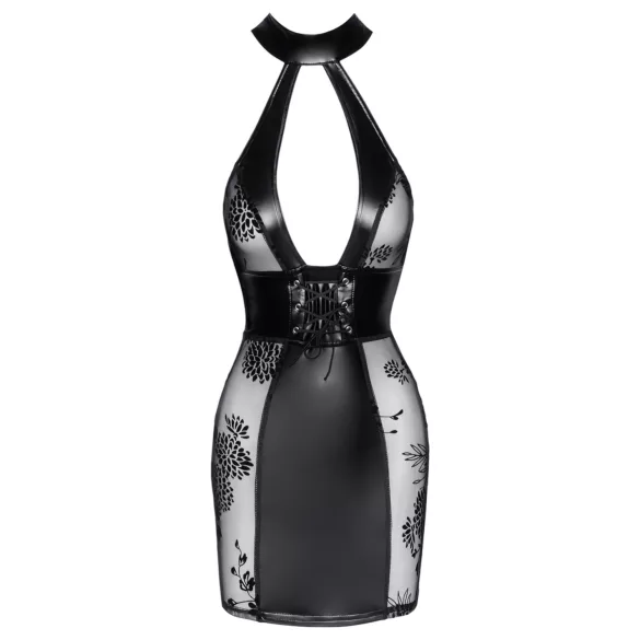 Noir - črna mini obleka s korzetom - L