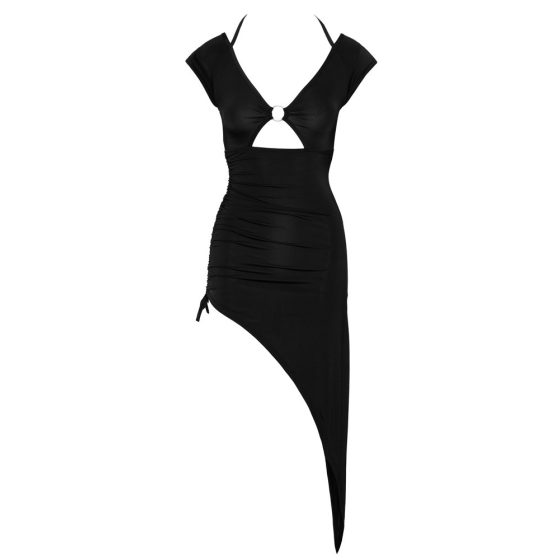 Cottelli Party - asimetrična obleka z obročem (črna) - M