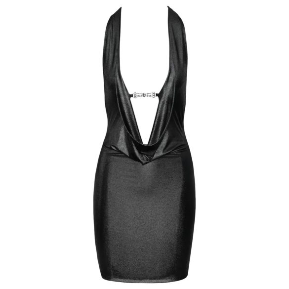 Cottelli Party - mini obleka z ovratnico - srebrna - M