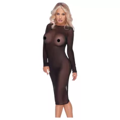 Cottelli Party - prosojna obleka z zadrgo - črna