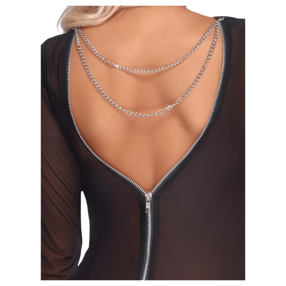 Cottelli Party - prosojna obleka z zadrgo - črna - M