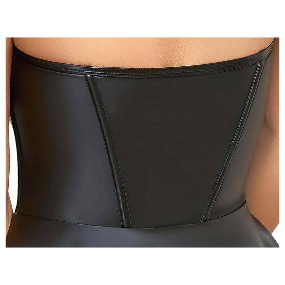 Cottelli - sijajna minik obleka s plisiranim krilom (črna) - L