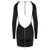 Cottelli - mini obleka z odprtim hrbtom - črna - M