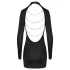 Cottelli - mini obleka z odprtim hrbtom in verižico - črna - L