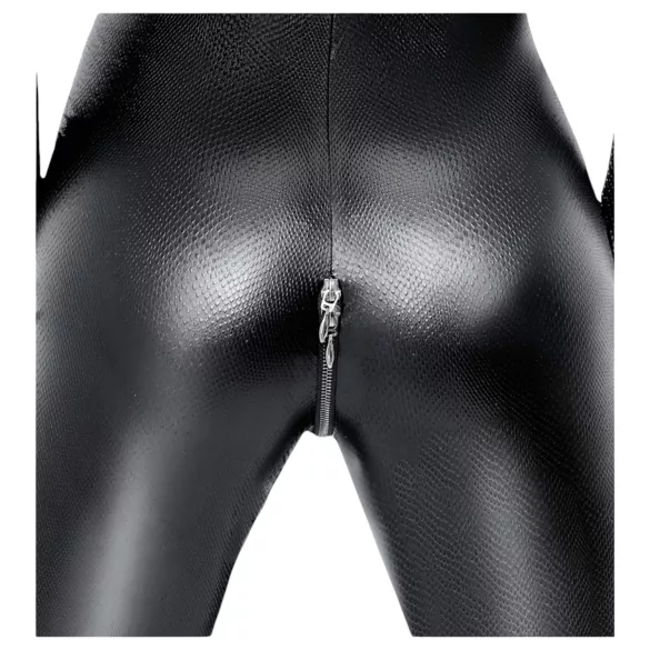 Noir - pajkice catsuit - kačji vzorec - črna - L