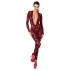 Noir Kink Royal - prosojen catsuit - rdeča - M