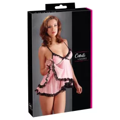 Cottelli - Babydoll - prosojna čipka - črna - L