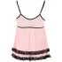 Cottelli - Babydoll - prosojna čipka - črna - L