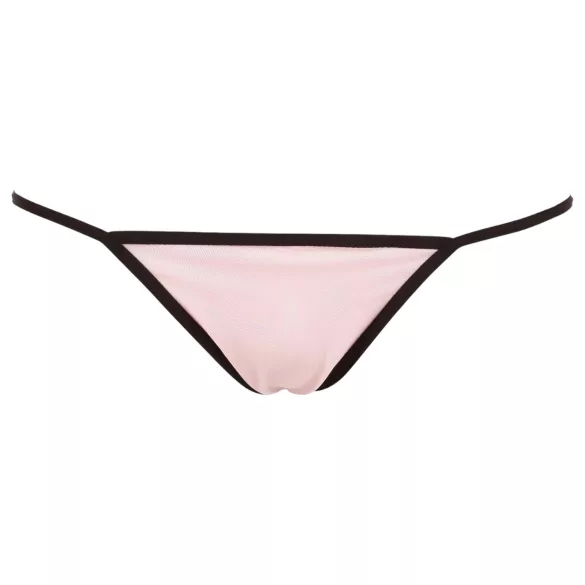 Cottelli - Babydoll - prosojna čipka - črna - XXL